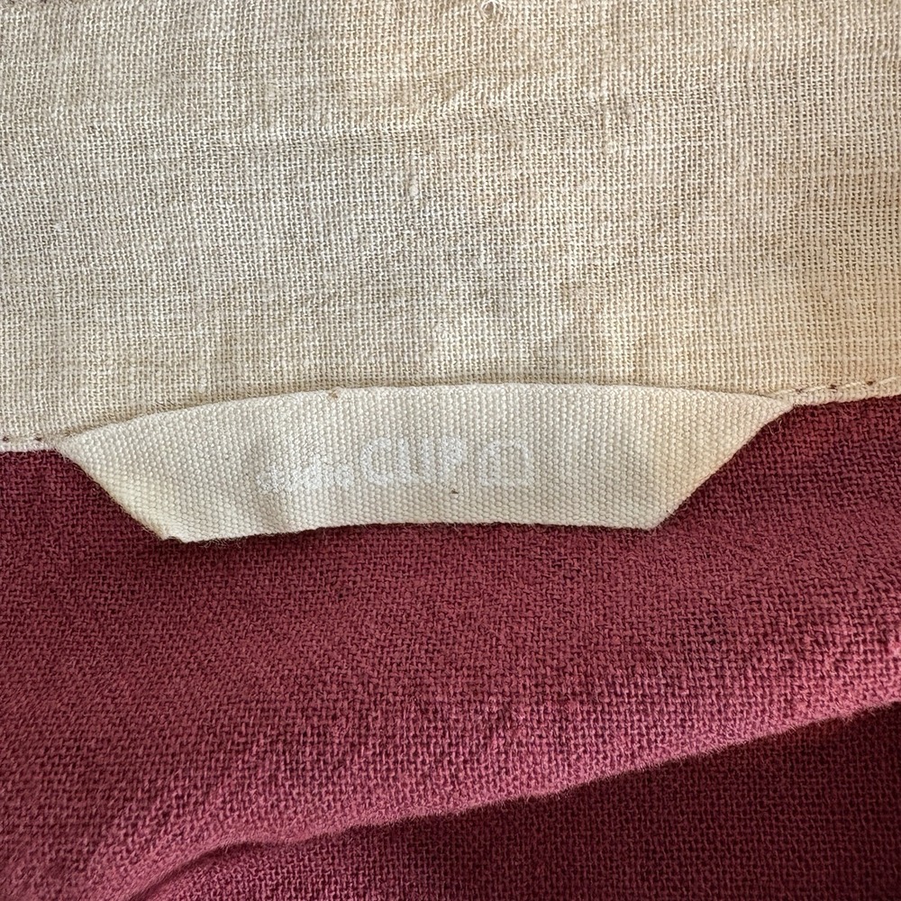 STUDIO CLIP JAPAN Red Linen Blend Dress One Size/XXL Lagenlook Natural Casual - Picture 11 of 12